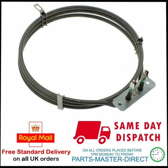FITS IBERNA IBOF605X FAN OVEN COOKING HEATING HEATER ELEMENT 3 TURN 91200888 FITS IBERNA IBOF605X FAN OVEN COOKING HEATING HEATER ELEMENT 3 TURN 91200888