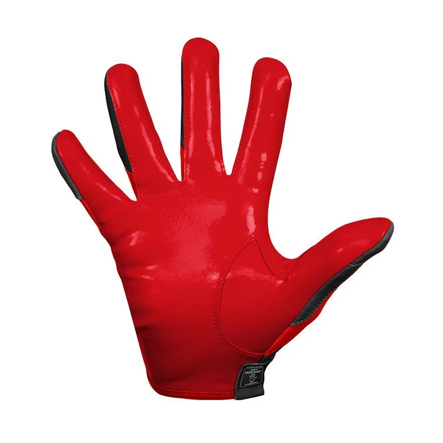 All red on sale cutters football gloves