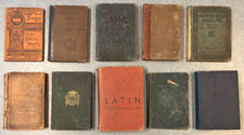 Lot of 10 Vintage Grammar, Reader, Latin, Eng...