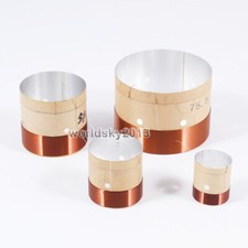 2pcs 25.5mm-75.5mm ASV Bass Speaker Voice Coil Trumpet Woofer Sound Drive Repair