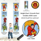 Height Growth Chart Super Hero Superman Superheros Theme