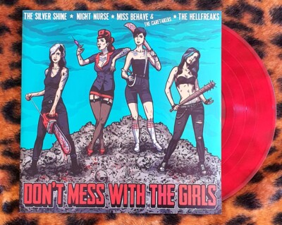 NIGHT NURSE HELLFREAKS SILVER SHINE MISS BEHAVE LP  Psychobilly Horrorpunk