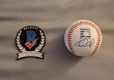 Chase Utley signed Rawlings MLB Hall of Fame baseball Beckett BAS COA Phillies