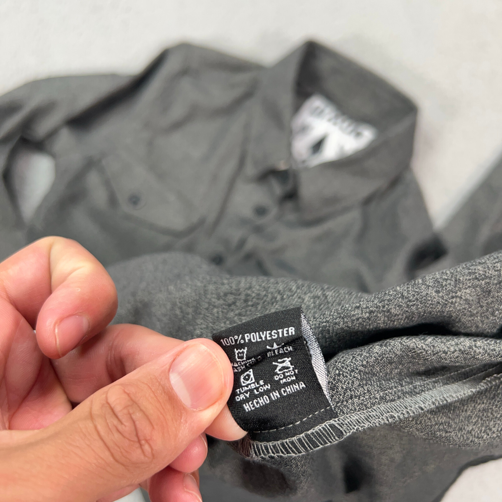 Dixxon Shirt Womens Small Gray Solid Button Up Ob… - image 6