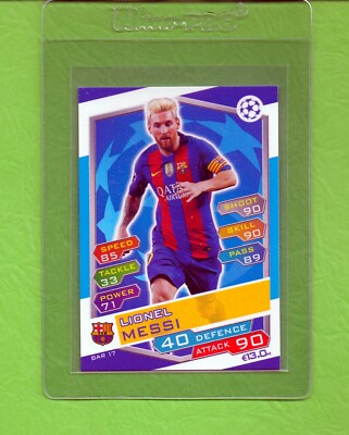 2016-17 Match Attax champions league LIONEL MESSI FC Barcelona | eBay