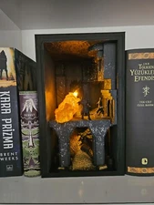 Lotr Book Nook, Erebor, Smaug and Thorin, Hobbit Book Nook