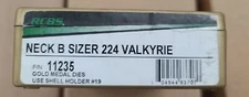 NEW RCBS Gold Medal Dies Neck Bushing Sizer Die .224 Valkyrie #11235 FACTORY 
