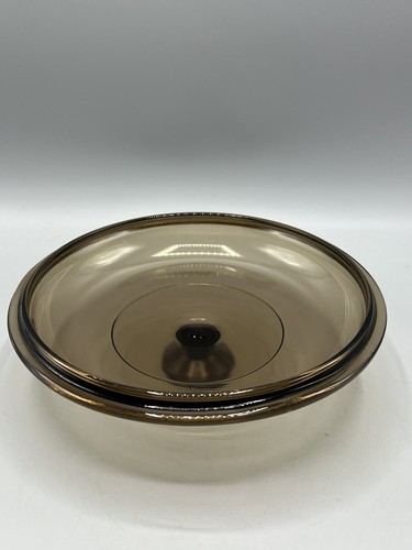Pyrex Corning Ware Visions V-2.5-C Round Lid Brown Amber Glass Replacement Lid - Picture 4 of 6