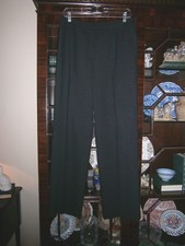 Kasper Black Pin Striped Dress Pants Lined Size 8 Inseam 31"