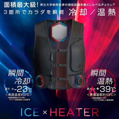 NEW Workman WindCore Ice×Heater Peltier vest PRO WZ-4 2024 NEW Workman WindCore Ice×Heater Peltier vest PRO WZ-4 2024
