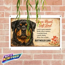 Rottweiler Dog God Said I Need Someone Vintage Metal Tin Sign 8x12