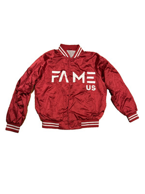 Vtg Bold Bomber Jacker Fame US Shiny Red Size In Description F2