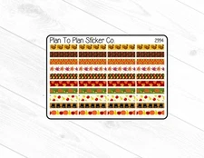 2994~~Fall Dividers Planner Stickers.