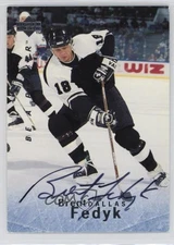 1995-96 Upper Deck Be a Player Auto Brent Fedyk #S100 Auto