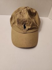 Polo Ralph Lauren Hat Youth 4-7 Beige Cap Strap Back Pony Adjustable Kids Boys