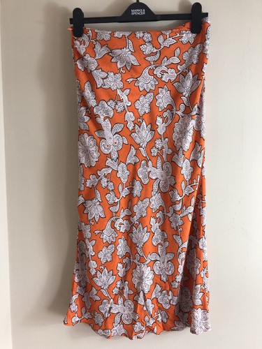 Zara floral sarong style wrap midi skirt with tie SIze S UK 8 Ref 2492/155 - Picture 9 of 10