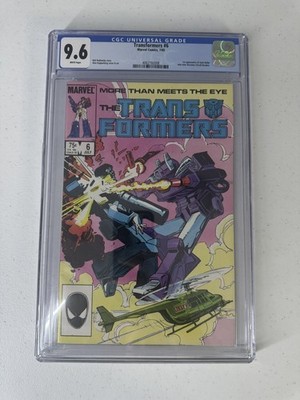 The Transformers #6 CGC 9.6 (Marvel Comics July 1985) - 1st Josie Beller