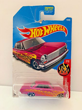 HOT WHEELS 63 CHEVY II PINK WITH FLAMES FROM ...