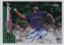 2020 Topps Chrome Rookie Auto Green Refractor /99 Jesus Tinoco #RA-JT Auto 0o84