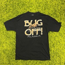 Vintage Bug Off Alaska T-shirt Size Xl Made In USA
