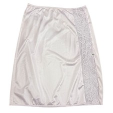 Vintage Maidenform Chantilly Lavender Lace Half Slip Skirt Womens Medium 1980s