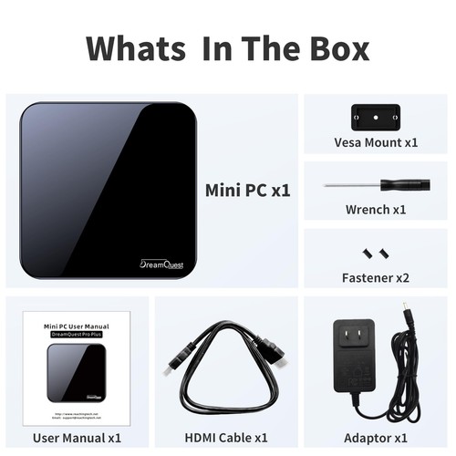 Mini PC Windows 11 Pro Preinstalled, Intel N150 (up to 3.6GHz) Mini Desktop C... - Picture 7 of 9
