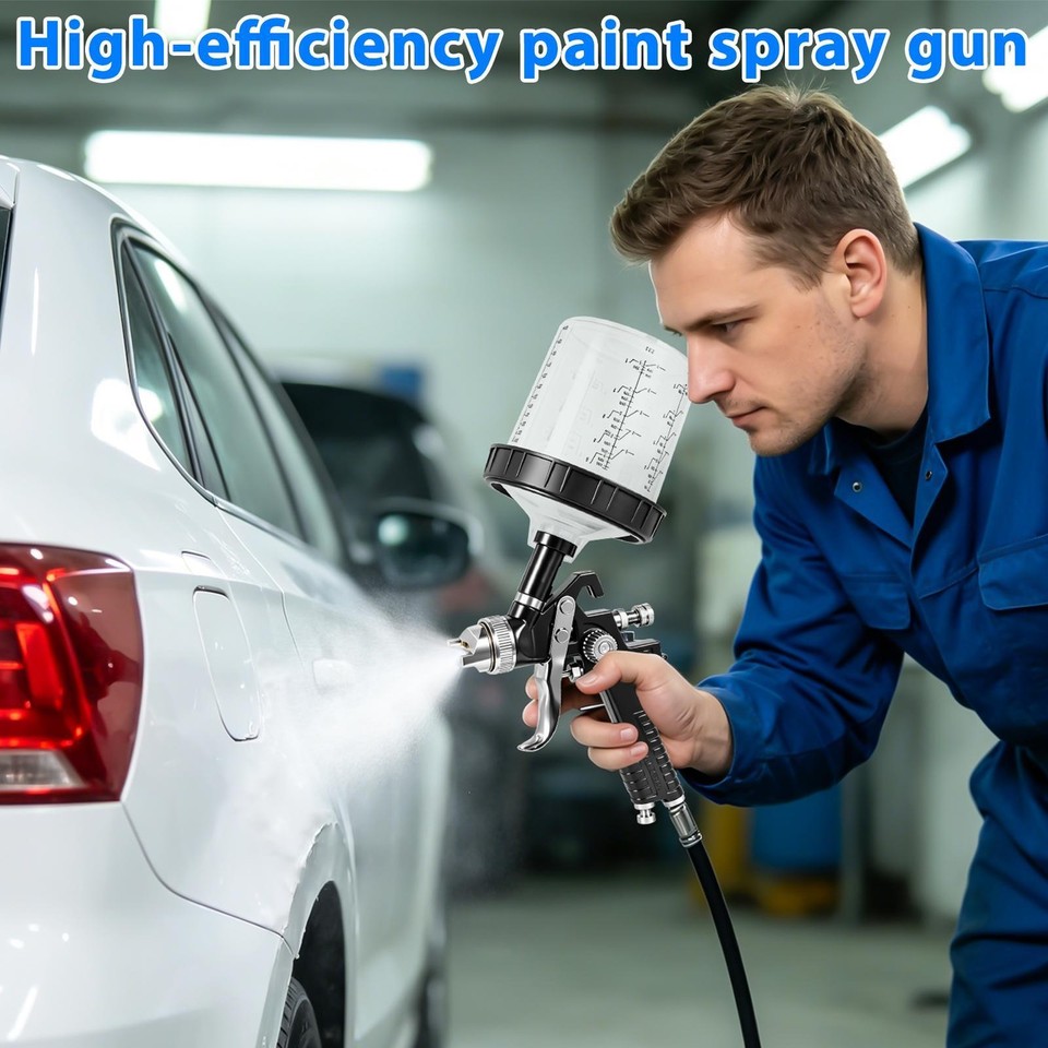 Paint Spray Gun Kit for Automotive Car Auto Primer 1.4/1.7/2.0MM Nozzle ...