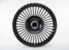 Ff01 5x112 Wheels With Floating Caps Black 22x9 22x10.5 Staggered Fit Mercedes