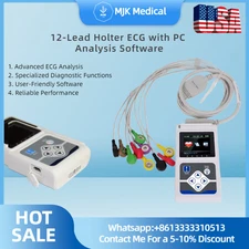 TLC5000 12-Lead Holter ECG with PC Analysis Software, 24hr Monitoring