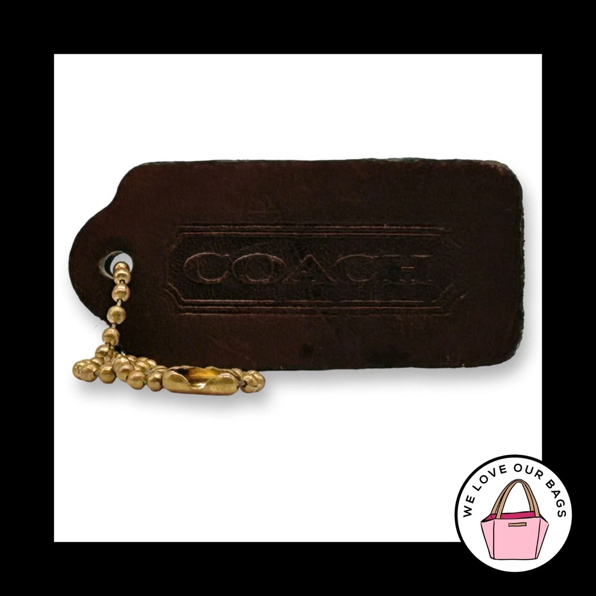 Coach Leather Letters, Numbers & Symbols Key Chains, Rings
