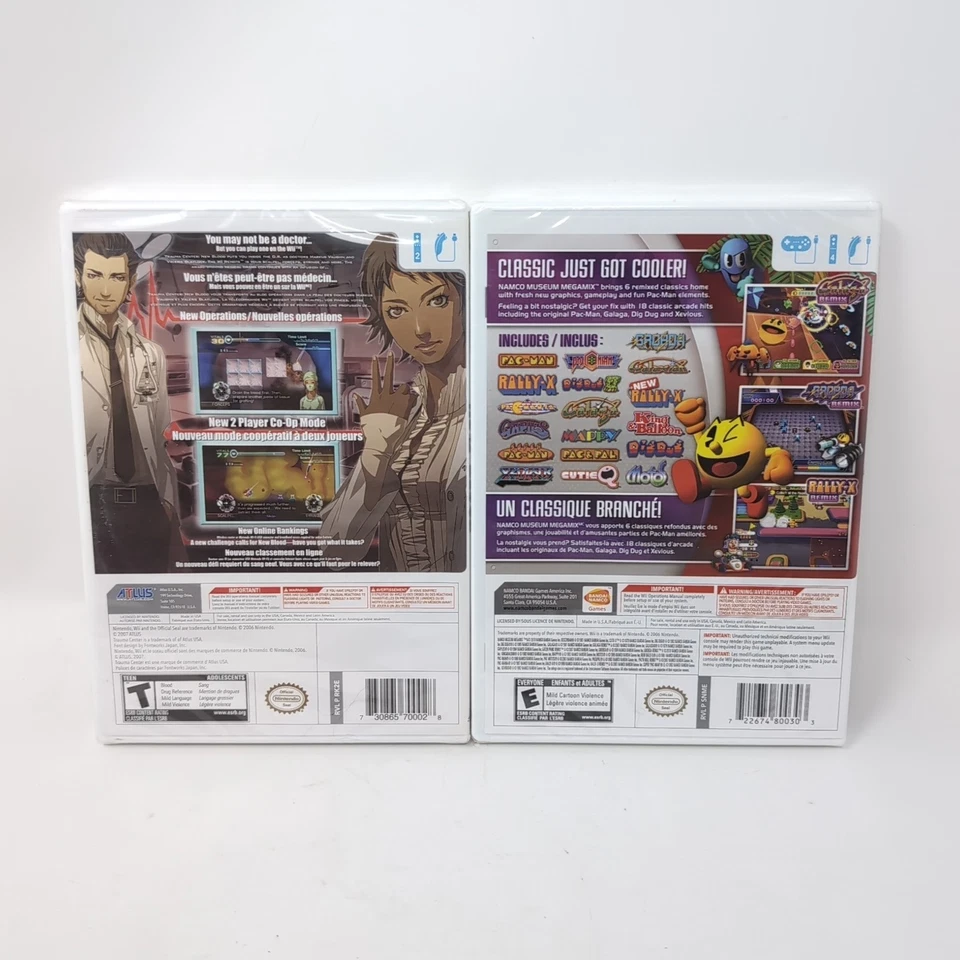 Bundle: Trauma Center New Blood & Namco Museum Megamix (Nintendo Wii) New Sealed - Image 2 of 4
