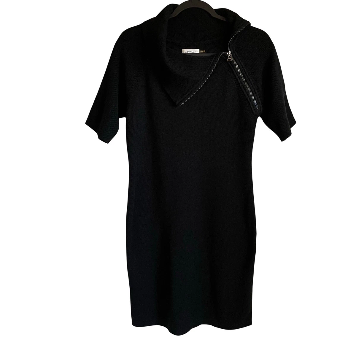 calvin klein short sleeve sweater dress Calvin Klein Women's Crew Neck Short-Sleeve Midi Dress