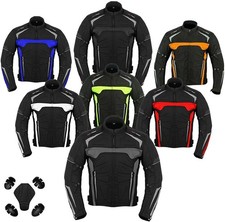 Mens Motorbike Jacket Waterproof CE Armoured ...