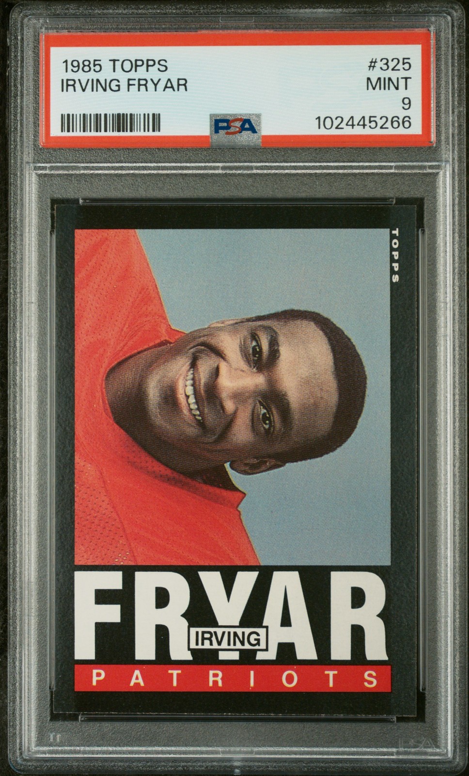 1985 TOPPS #325 IRVING FRYAR PSA 9
