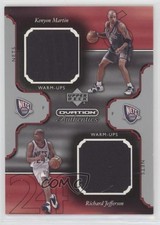 2002 Ovation Authentics Dual Warm-Ups Kenyon Martin Richard Jefferson #KM/RJ 7v7