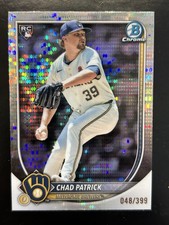 2025 Bowman Chrome Chad Patrick Pulsar Refractor /399 Brewers (RC) #28