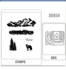 Z6954 IN THE GROVE Clear Stamps Metal Cutting Dies DIY Scrapbook Craft Greeting