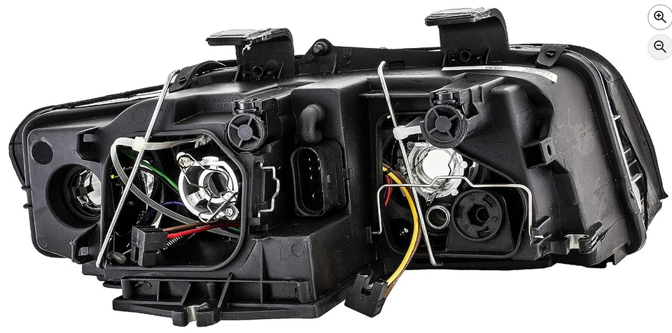 Conjunto de faros laterales del conductor compatible con modelos seleccionados de Audi Foto 3 de 4