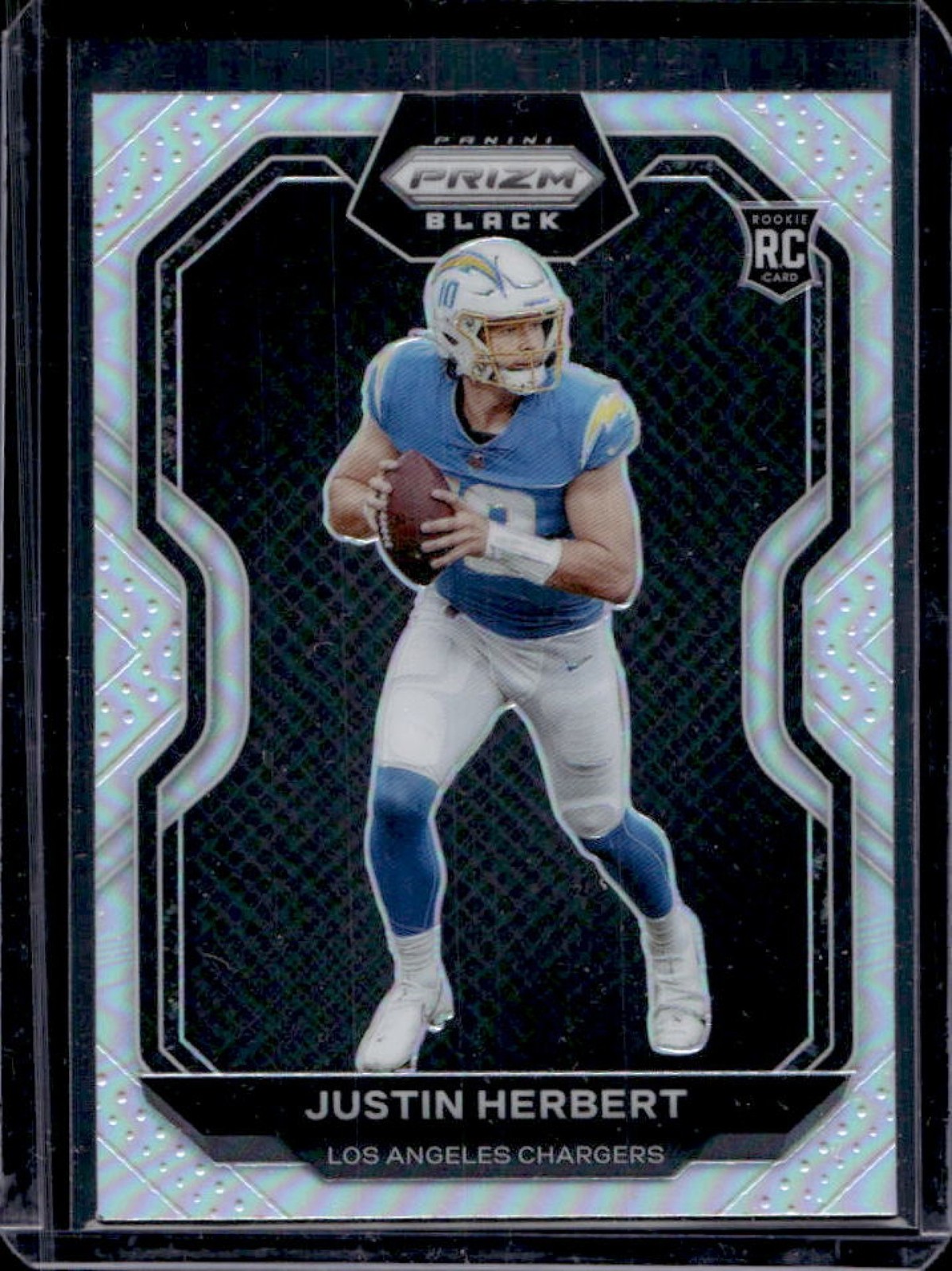 2020 Chronicles Justin Herbert Prizm Black RC Silver #PB-3 Chargers