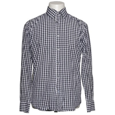 ESPRIT, Hemd, Größe: 40, Slim Fit, Blau/Weiß, Baumwolle, Karo, Herren #DjU