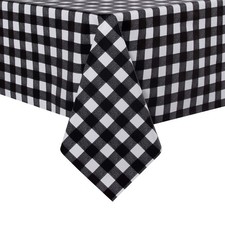 Checkered Vinyl Rectangle Tablecloth 54 x 78 Inch, 100 Waterproof Oil Proof ...