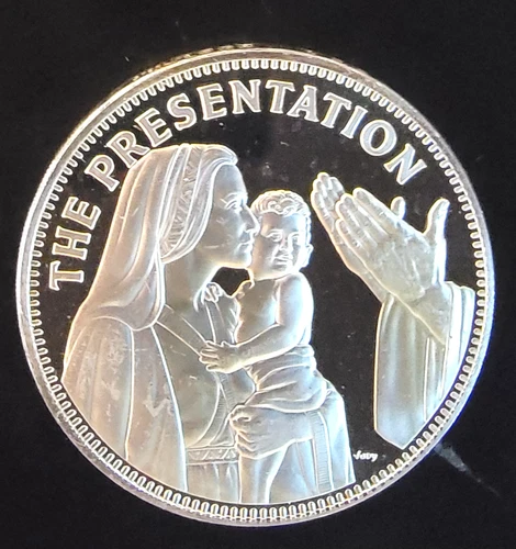 Presentation Jesus Catholic Society Mint Bullion-0.925 Silver 26 Grams Art Medal
