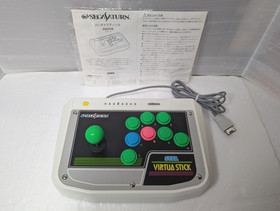 Sega Saturn Virtua Stick Controller HSS-0136 SS Japan Box Manual  tested