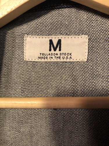 TELLASON Raw Blue Denim COVERALL JACKET Made In San Francisco Sz M - Picture 13 of 13