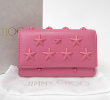Authentic JIMMY CHOO Leather 6 Rings Key Case I 52872
