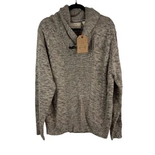 NWT Original Weatherproof Vintage Mock Neck Sweater Brown Men's L