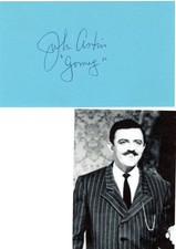 John Astin signed card!  The Addams Family!