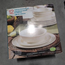 12 piece melamine dinnerware set