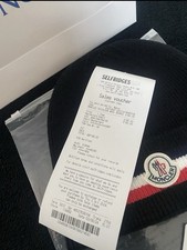 Moncler Men's Tri-Color Beanie Hat