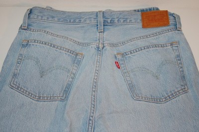 Levis 501 W 29 /L 30 Crop 36200-0124 Himmelblau Cropped Fit , Gebraucht , Top